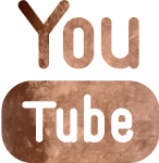 YouTube logo in brown textured design.