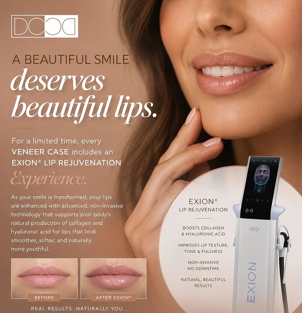 Lip rejuvenation treatment promotional image.